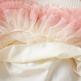 Knitted Heart Sweater & Ruffle Skirt