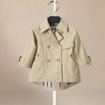 Genevieve Retro Girls' Trench Coat