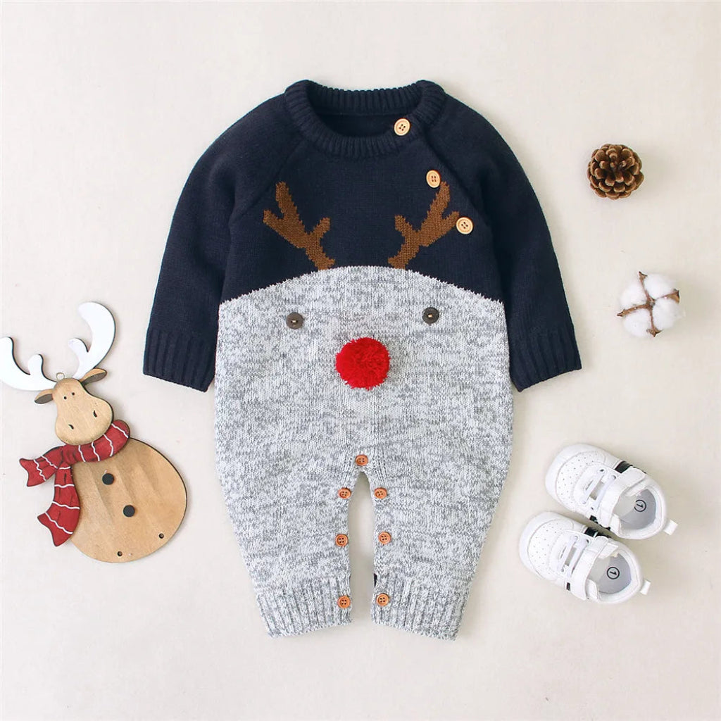Toddler's Unisex Reindeer Romper