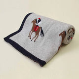 Horse Pattern Soft Blanket
