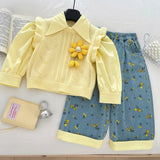 Golden Bloom Cotton 3 Piece Set