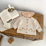 Mushroom Baby & Toddler Knit Cotton Cardigan