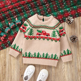 Boys' Christmas Pattern Sweater
