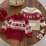 Unisex Knitted Fair Isle Sweater