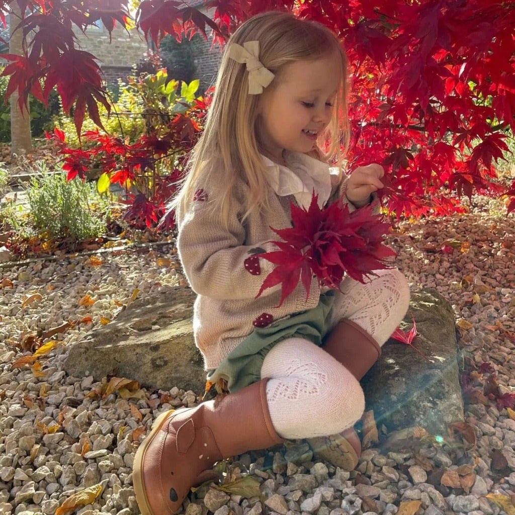 Mushroom Knit Cardigan - ONEAKIDS