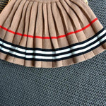 2-Piece Girls' Knit Skirt and Cardigan Set