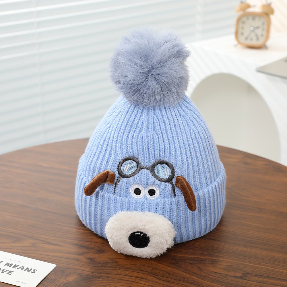 Gorro/gorro unisex bordado de lana de invierno