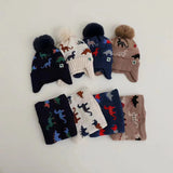 Thick Winter Dino Hat & Neck Warmer
