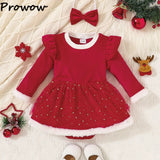 Christmas Sparkly Skirt Dress & Matching Headband