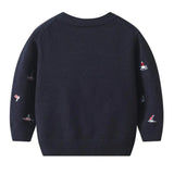 Navy-Blue Sailor Cardigan for little boys