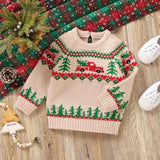 Boys' Christmas Pattern Sweater