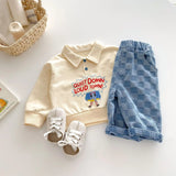 Unisex Checkered Denim Pants