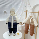 Unisex Winter Plush Windproof Jumpsuit
