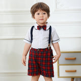 Boys' Holiday Set with Suspenders and Bow Tie