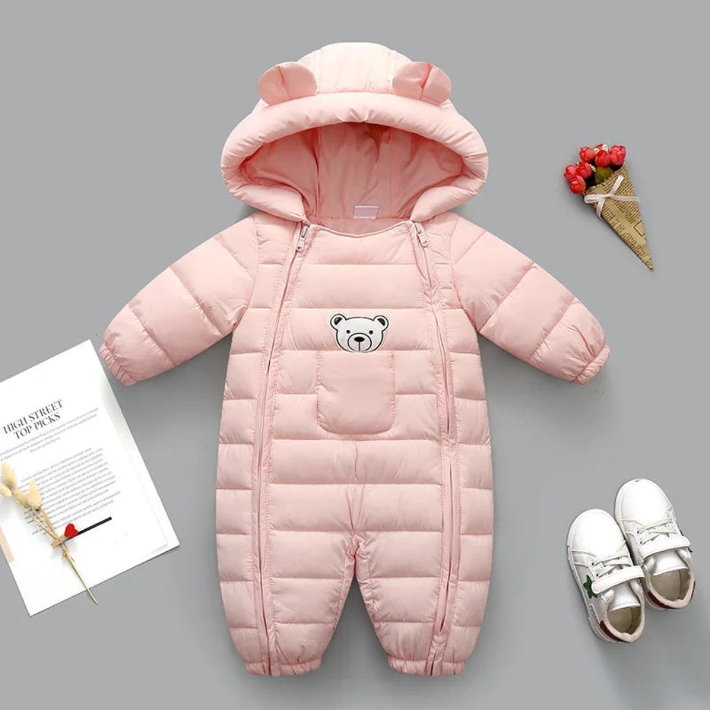 Unisex Baby Teddy Bear Snowsuit