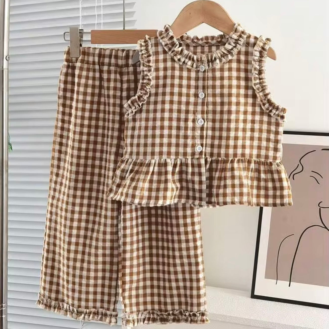Little Girls’ Meadow Ruffle Culotte Set