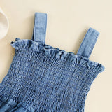 Denim Cotton Baby Girl Bodysuit