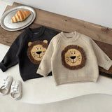 Unisex Lion Knit Cotton Sweater