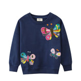 Girls' Butterfly Graphic Sweatshirt