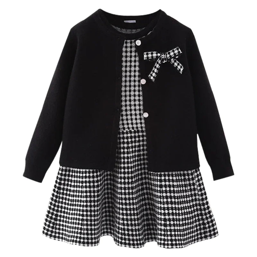 Grace Kelly Checkered Wool-Blend Set