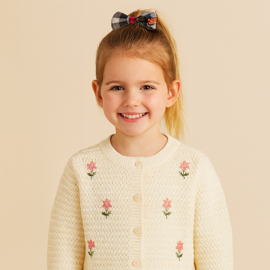 4-Piece Ribbon Bow Hair Clips