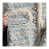 Snow Club Plush Chic Coat & Skirt Set