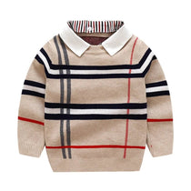 Boy's Plaid Sweater - ONEAKIDS