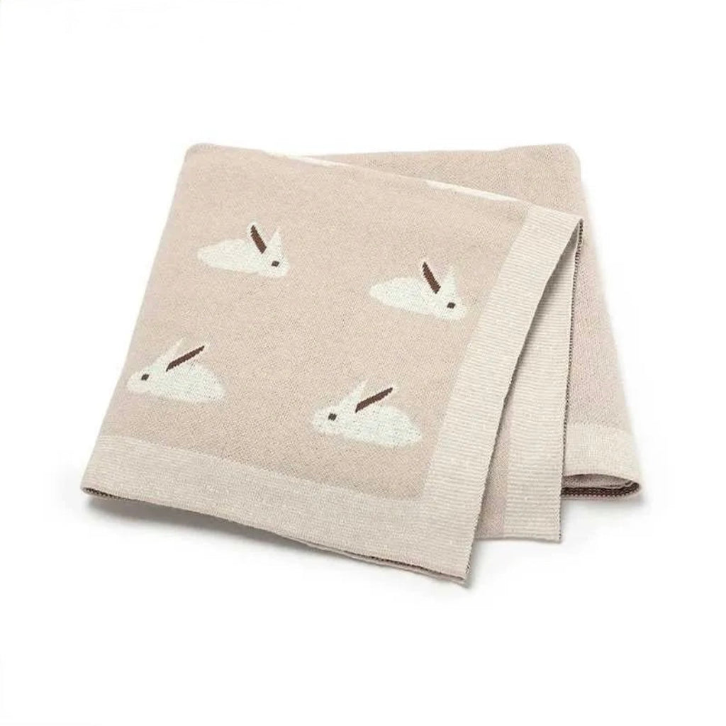 Soft Touch Bunny Pattern Cotton Blanket