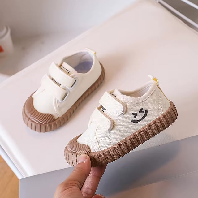 Unisex Happy Step Retro Canvas Sneakers