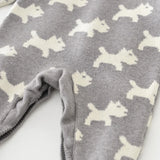 Unisex Knit Puppy Love Romper