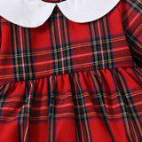 Girls Christmas Romper with Matching Headband