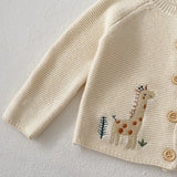 Baby Girls' Embroidered Cotton Cardigan