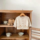 Mushroom Baby & Toddler Knit Cotton Cardigan