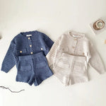 Knit Cotton Elegant Little Girls' Set