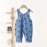 Denim Dinosaur Unisex Jumpsuit