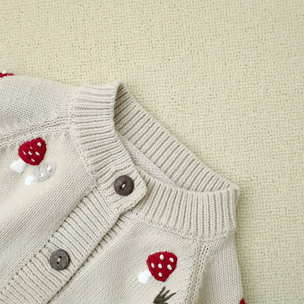 Mushroom Knit Cardigan - ONEAKIDS