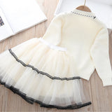 Winter Twirl Princess Dress & Cardigan Set