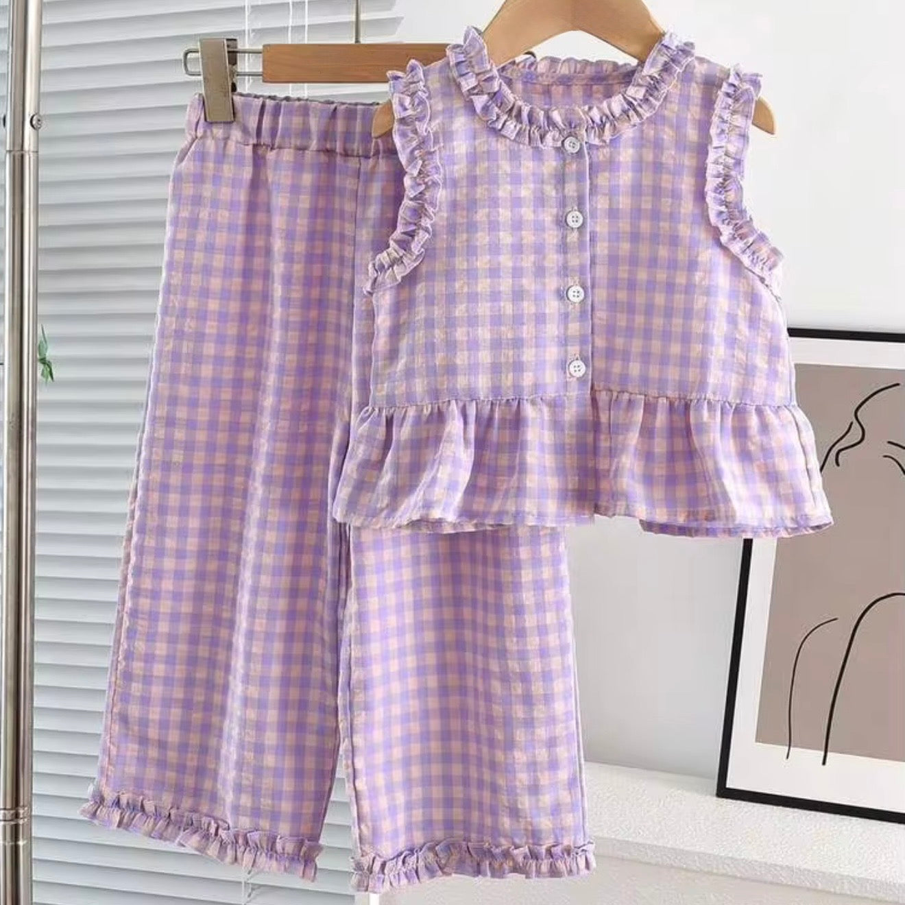 Little Girls’ Meadow Ruffle Culotte Set