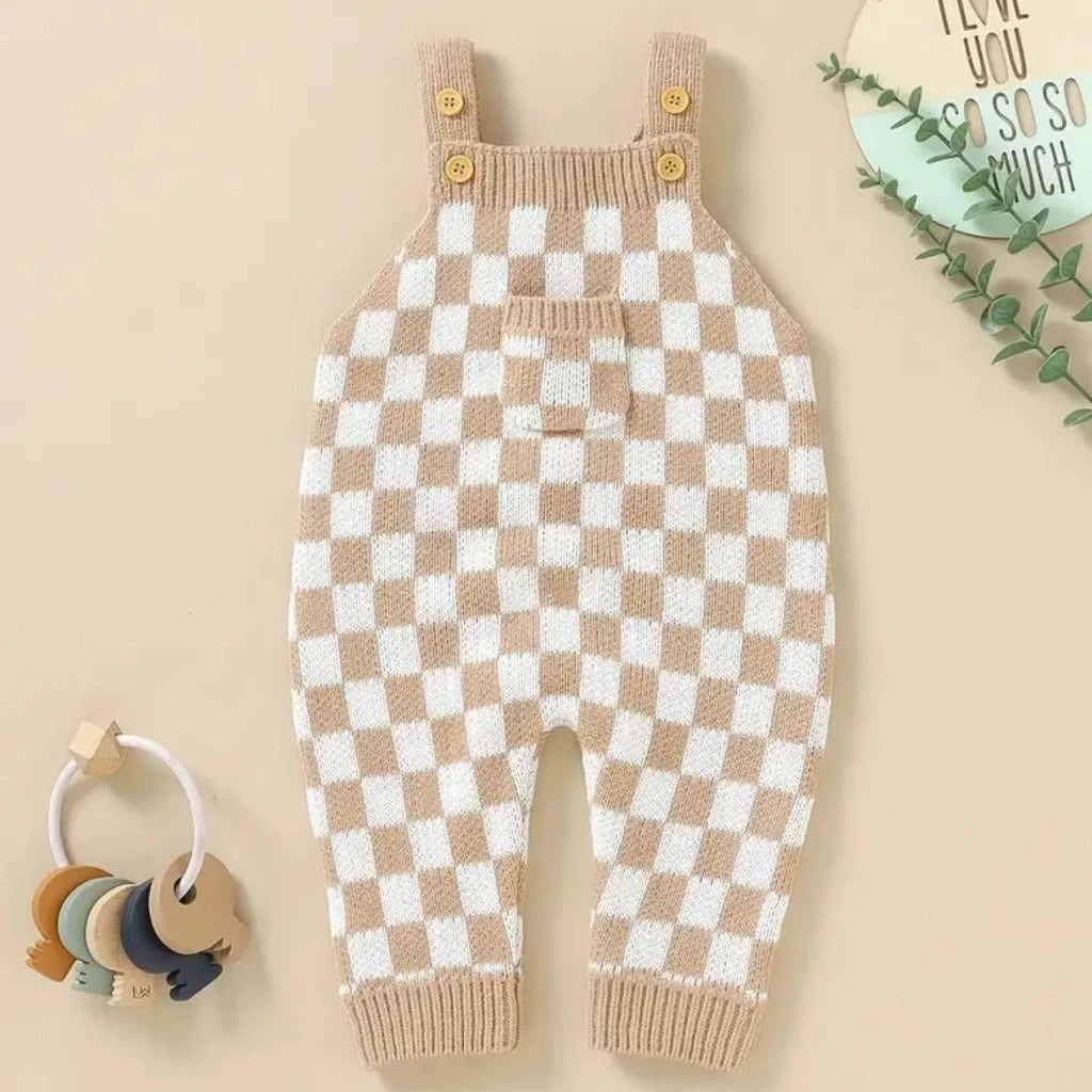 Frankie Check 1-Piece Overalls