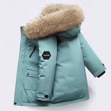 Unisex Warm Winter Jacket with Faux Fur