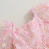 Floral Flower Girl Elegant Dress