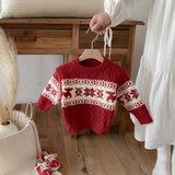 Unisex Knitted Fair Isle Sweater