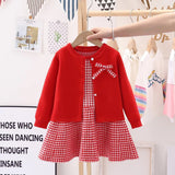Grace Kelly Checkered Wool-Blend Set