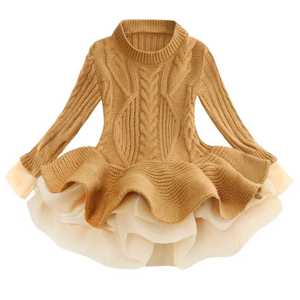 Vestido clásico a cuadros para niña