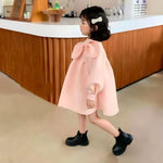 Pastel Pink Long Sleeve Girls' Dress