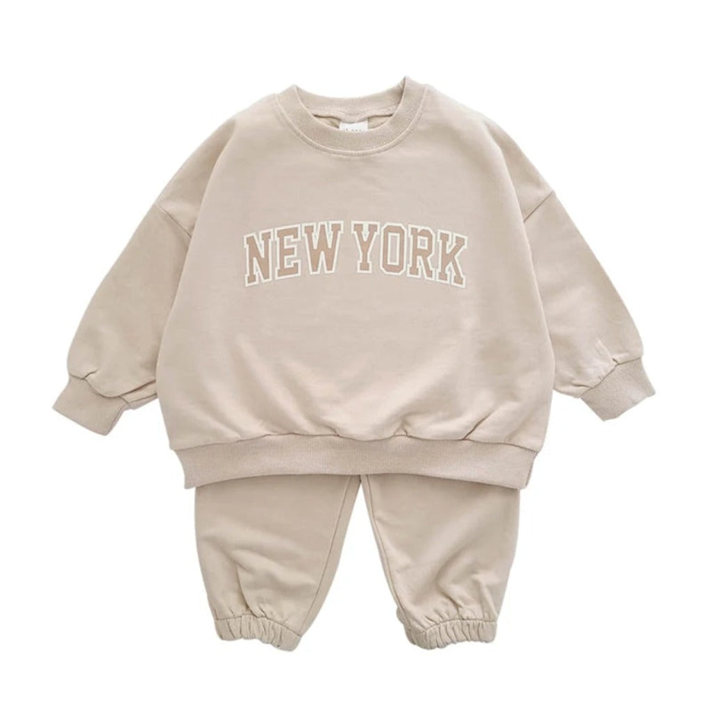 New York Sweatshirt and Sweatpant Set