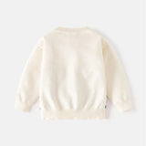 Striped Cotton-Blend Teddy Pullover