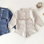 Knit Cotton Elegant Little Girls' Set