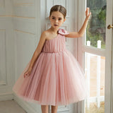 Girls' Elegant Tulle Party Dress