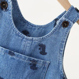 Denim Dinosaur Unisex Jumpsuit